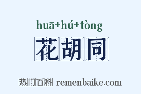 花胡同是什么意思的图片
